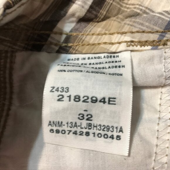 COPY - Lee Dungarees Men's Plaid Cargo Shorts Sz 32 - Picture 8 of 12